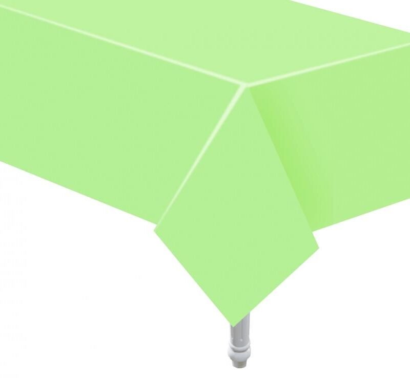 Šviesiai žalios spalvos popierinė staltiesė, 132x183 cm