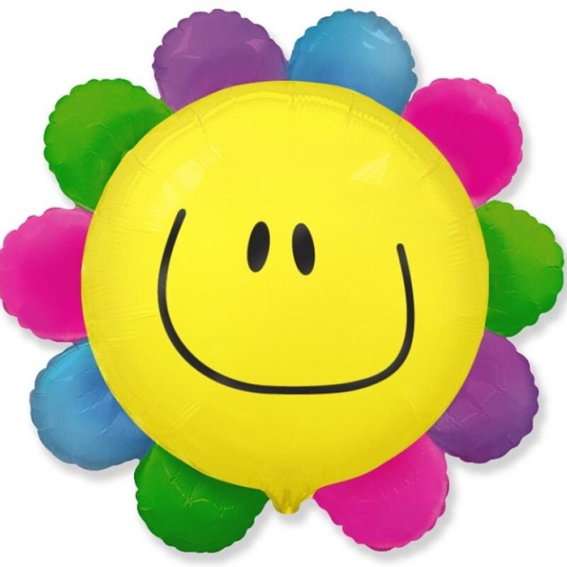 Folinis balionas FLOWER RAINBOW
