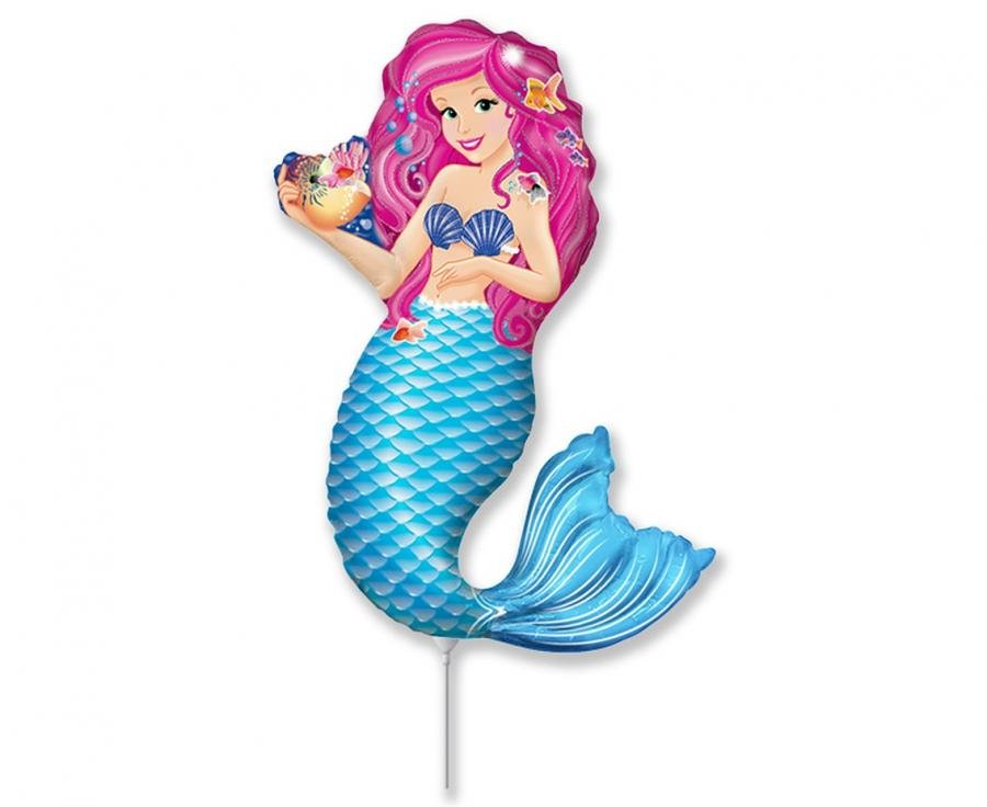 Folinis balionas MERMAID WITH SHELL