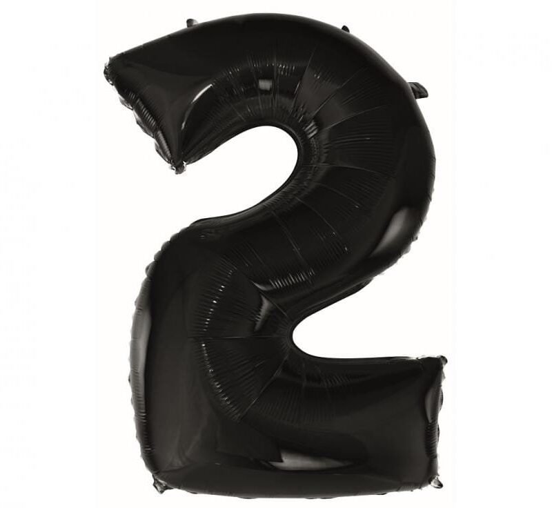 Folinis balionas 2 BLACK, 92cm.