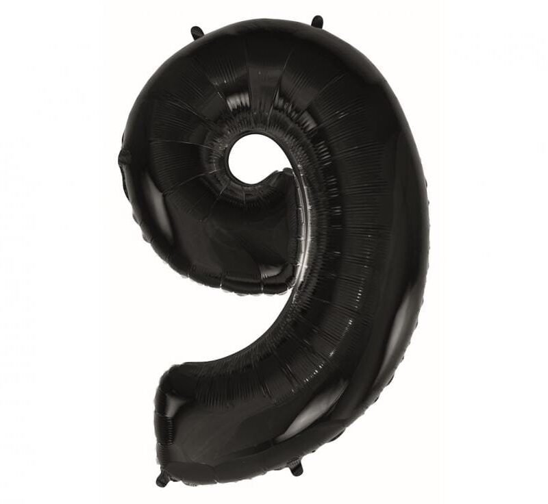 Folinis balionas 9 BLACK, 92cm.
