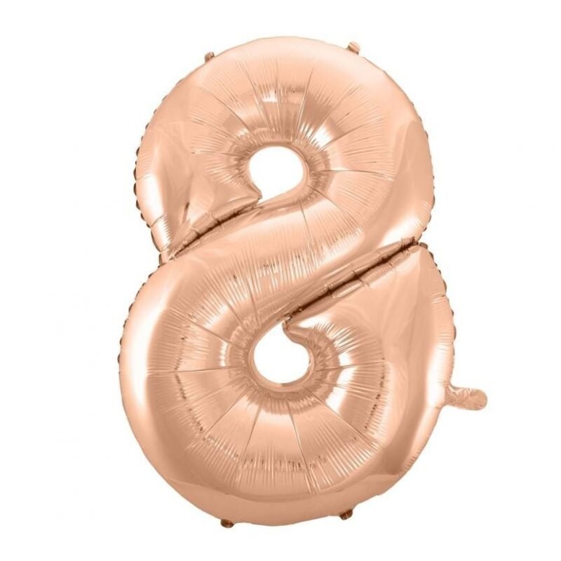 Folinis balionas 8 ROSEGOLD, 92cm.