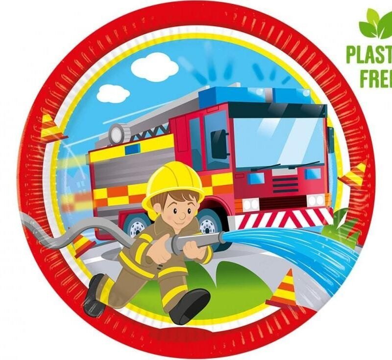 Popierinės lėkštutės FIREFIGHTERS
