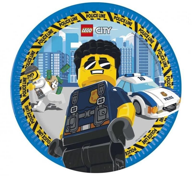 Popierinės lėkštutės LEGO CITY