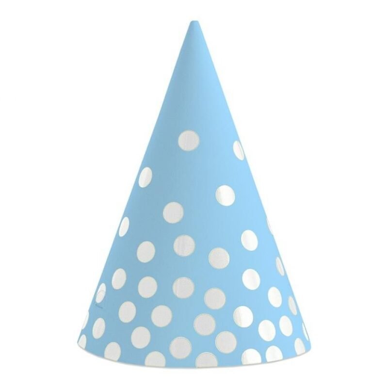 Gimtadienio kepurėlės SILVER DOTS