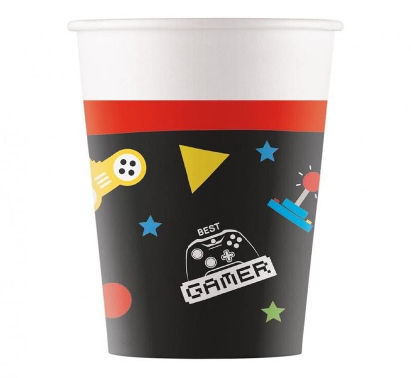 Popieriniai puodeliai GAMING PARTY