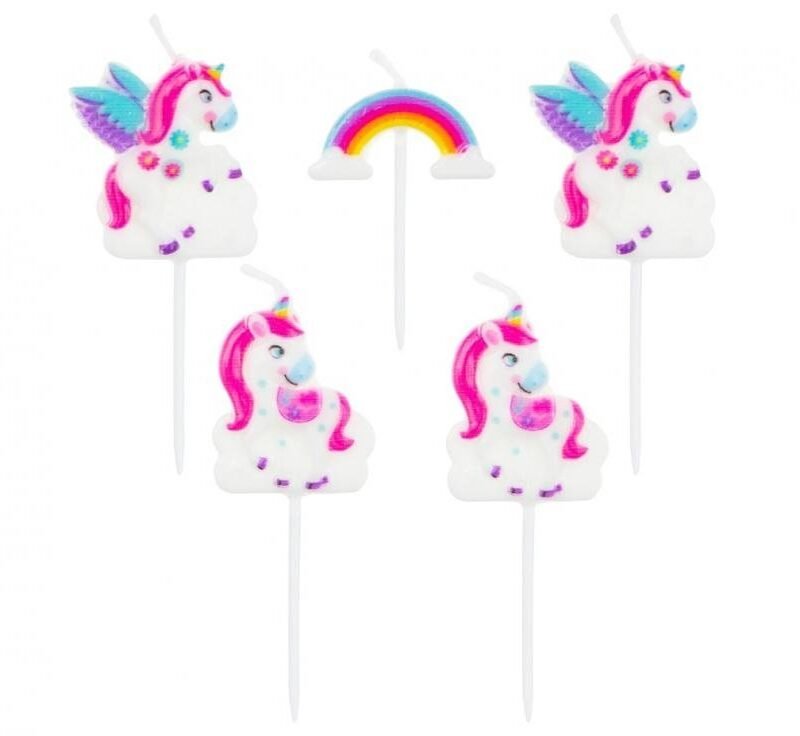 Gimtadienio žvakutės Unicorns