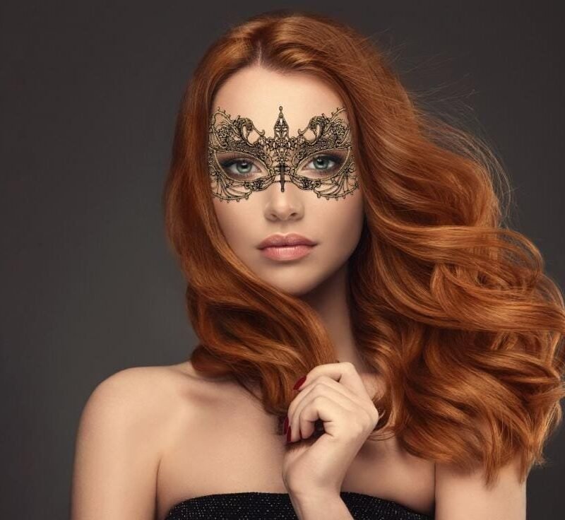 Veido kaukė GOLD MAGIC