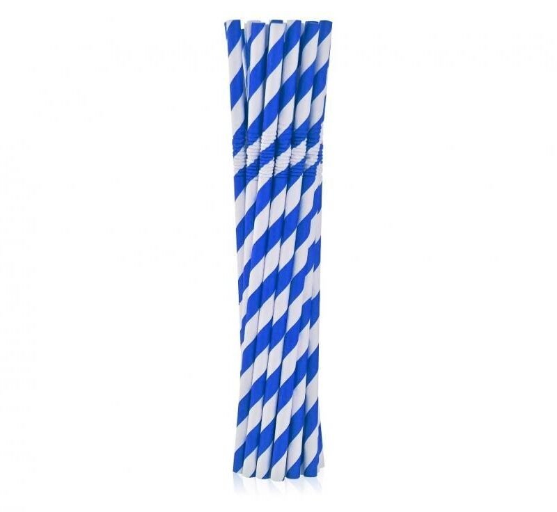 Popieriniai šiaudeliai BLUE