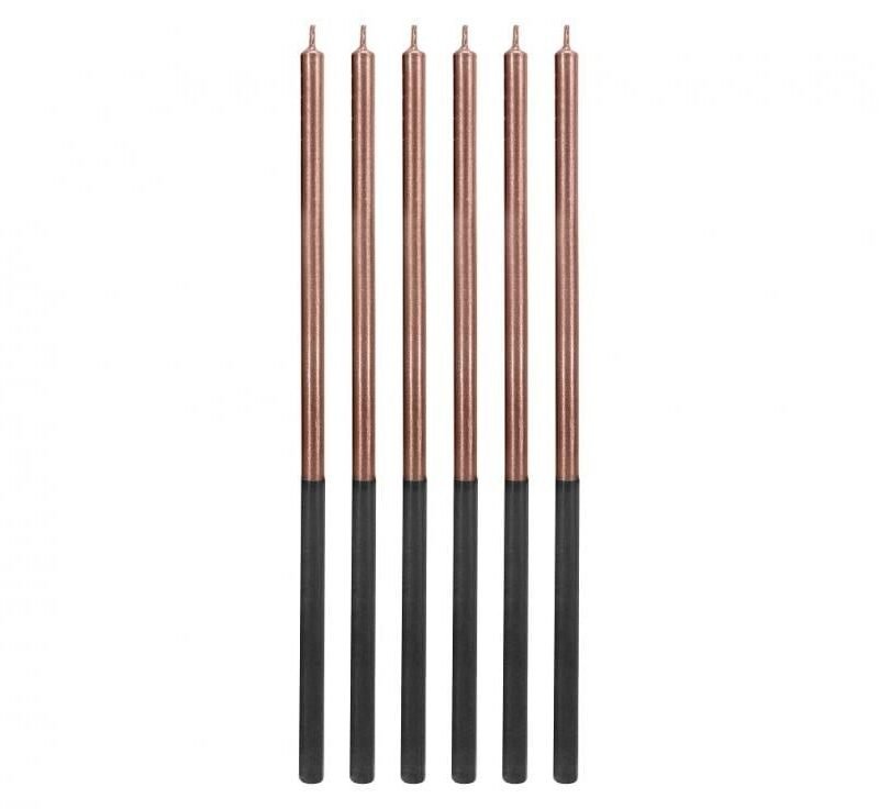 Gimtadienio žvakutės Platinum rose-gold