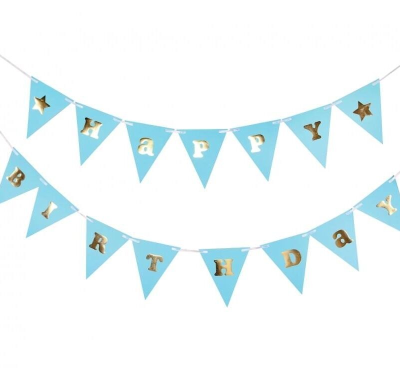 Girlianda HAPPY BIRTHDAY BLUE