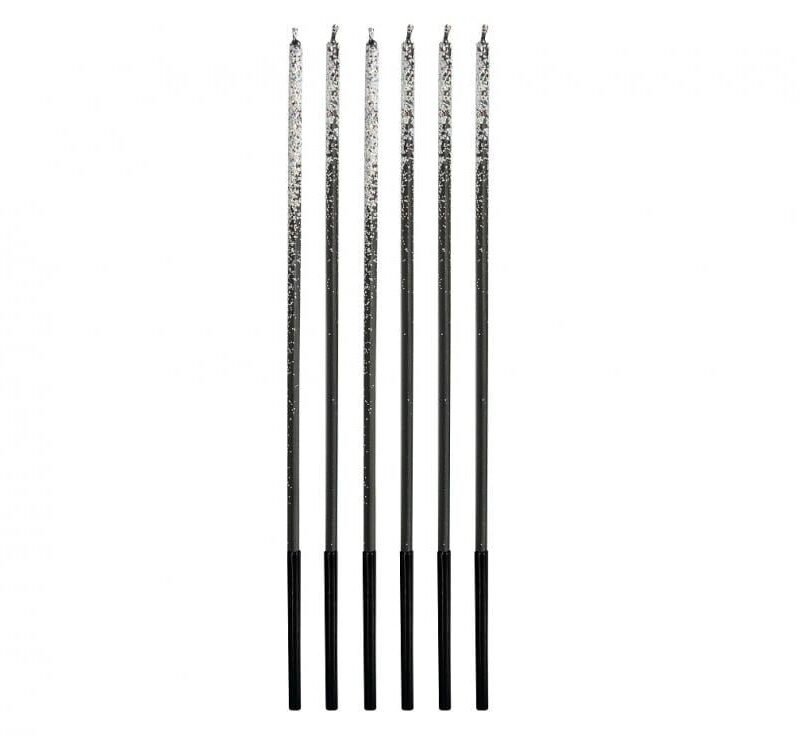 Gimtadienio žvakutės OMBRE Colourful Glitter