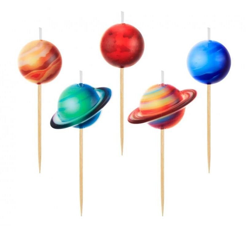 Gimtadienio žvakutės Planets