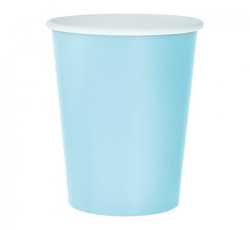 Popieriniai puodeliai LIGHT BLUE