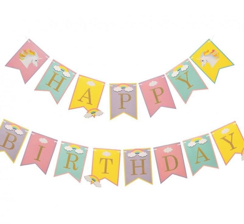 Girlianda HAPPY BIRTHDAY UNICORN