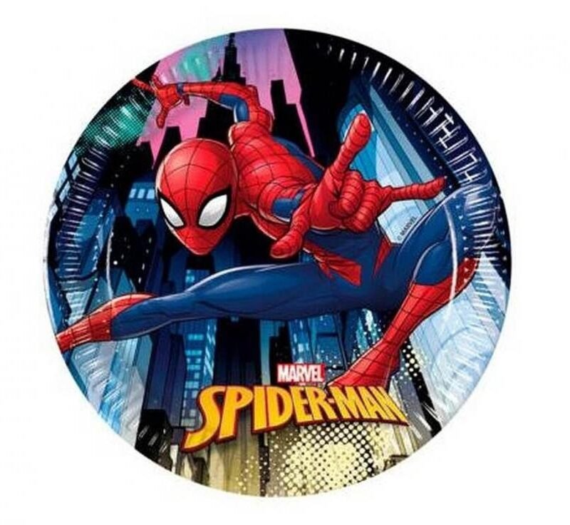 Popierinės lėkštutės SPIDERMAN