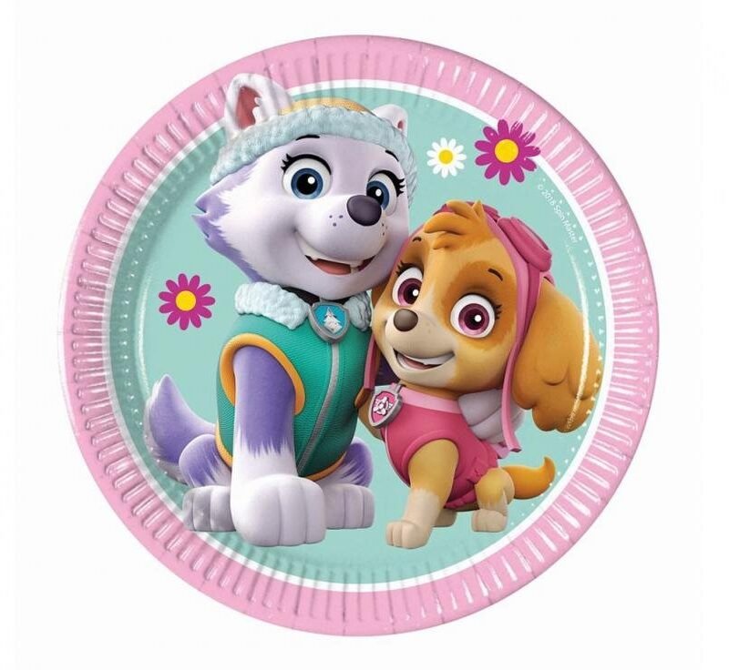 Popierinės lėkštutės PAW PATROL SKYE & EVEREST