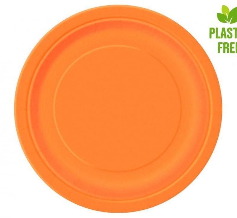 Popierinės lėkštutės ORANGE