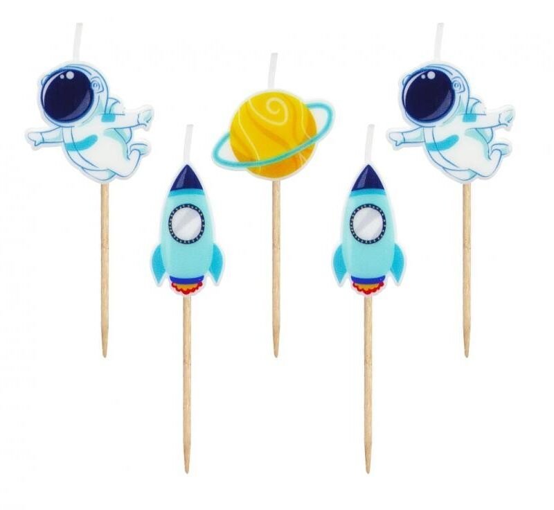 Gimtadienio žvakutės Space