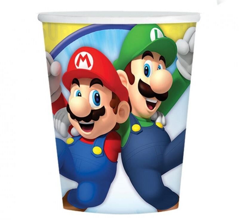 Popieriniai puodeliai SUPER MARIO