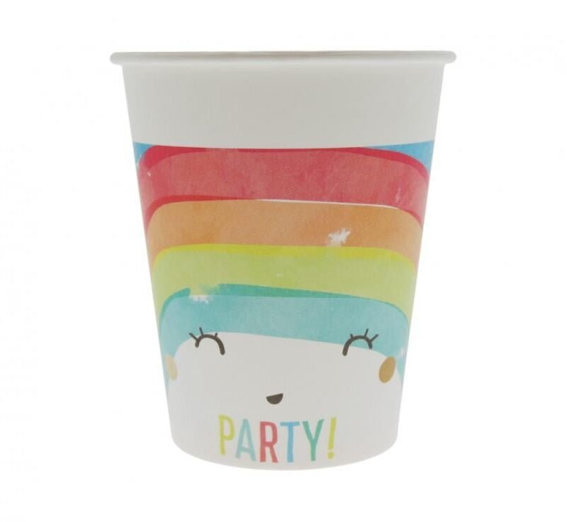 Popieriniai puodeliai RAINBOW