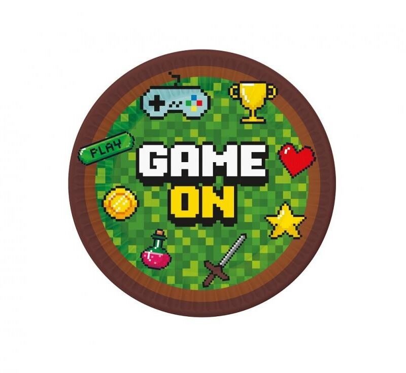 Popierinės lėkštutės GAME ON