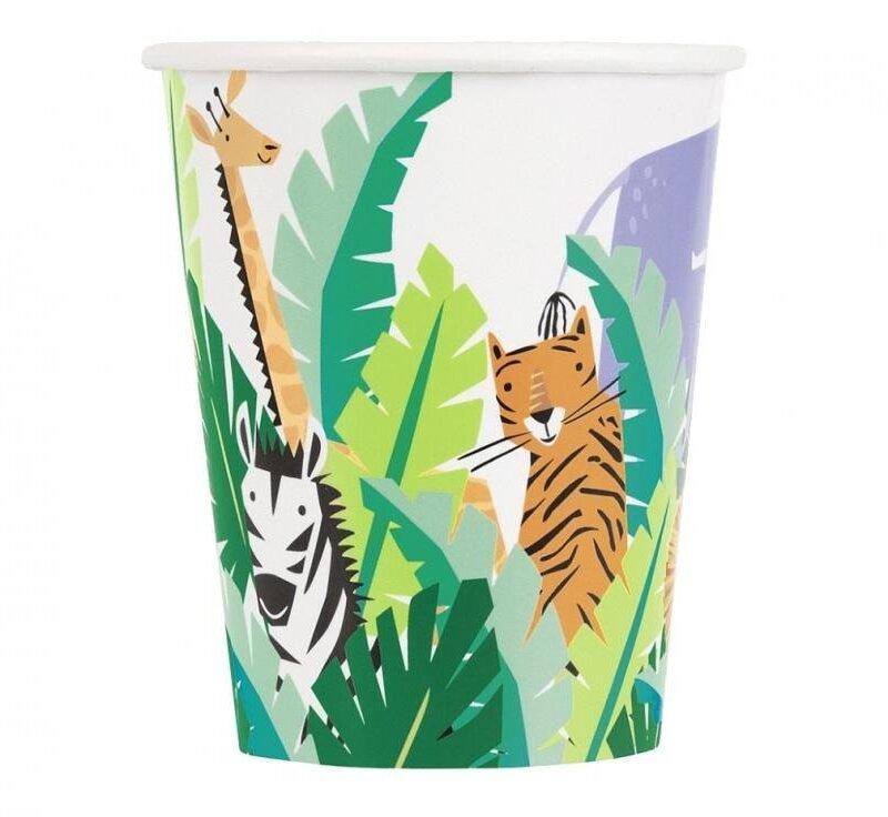 Popieriniai puodeliai SAFARI ANIMALS