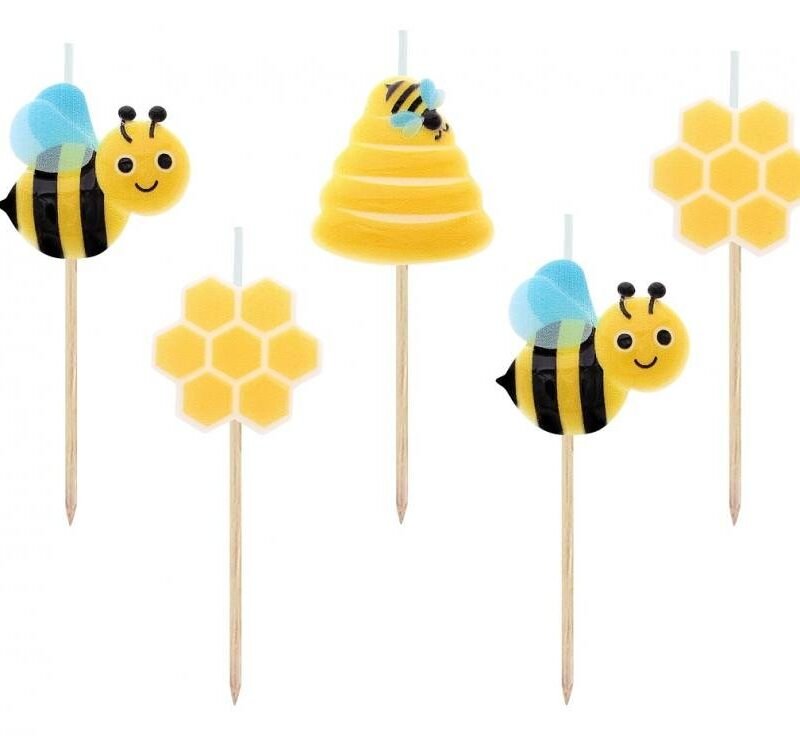 Gimtadienio žvakutės Bees