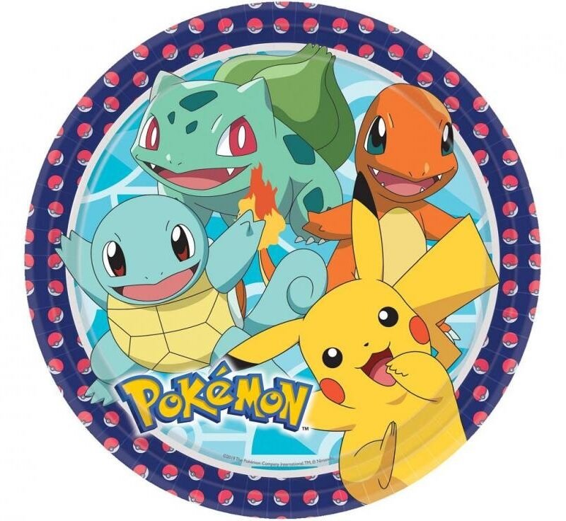 Popierinės lėkštutės POKEMON