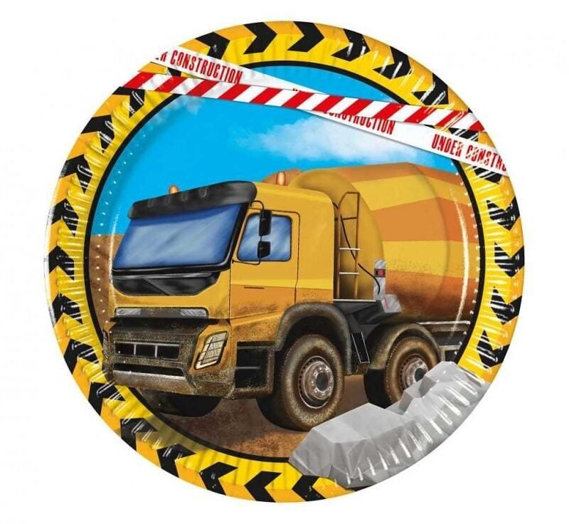 Popierinės lėkštutės CONSTRUCTION