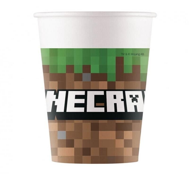 Popieriniai puodeliai MINECRAFT