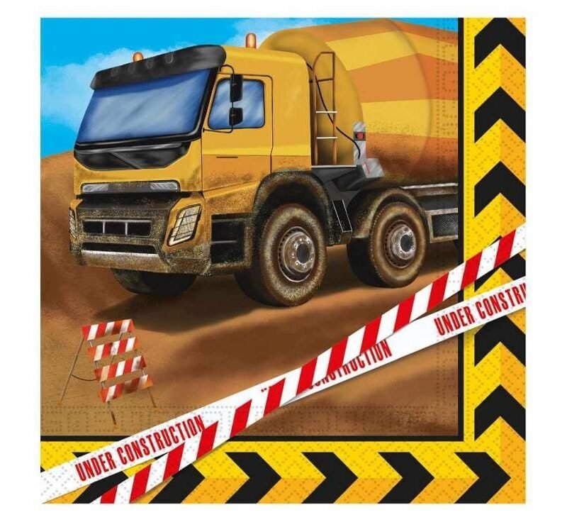 Popierinės servetėlės CONSTRUCTION