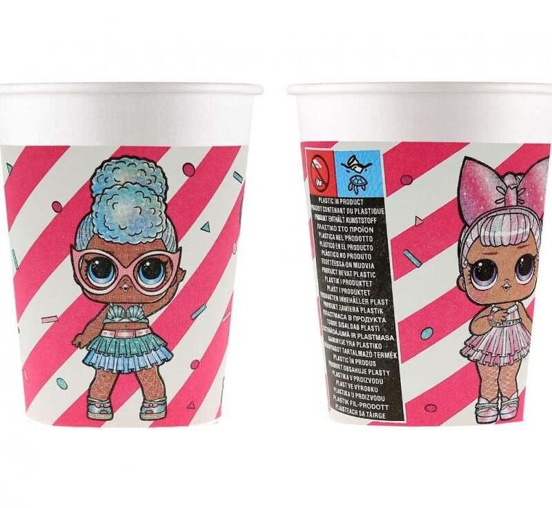 Popieriniai puodeliai L.O.L SURPRISE