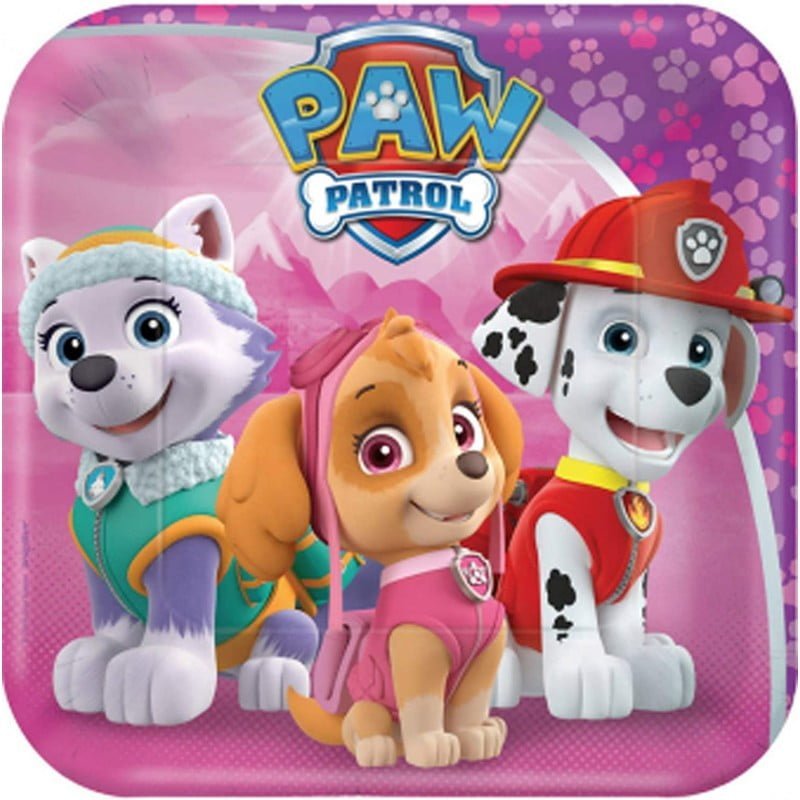 Popierinės lėkštutės PAW PATROL PINK