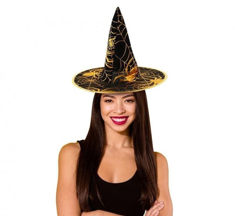 Kepurė WITCH WITH GOLDEN SPIDERWEB