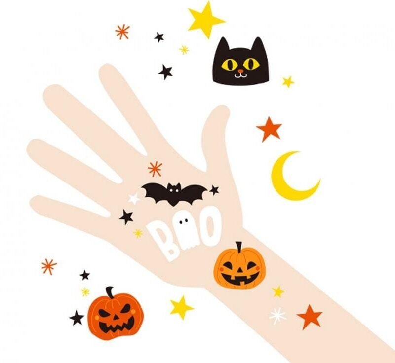 Laikinos tatuiruotės HALLOWEEN