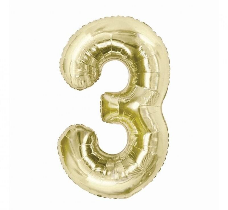 Folinis balionas 3 CHAMPAGNE, 85cm.