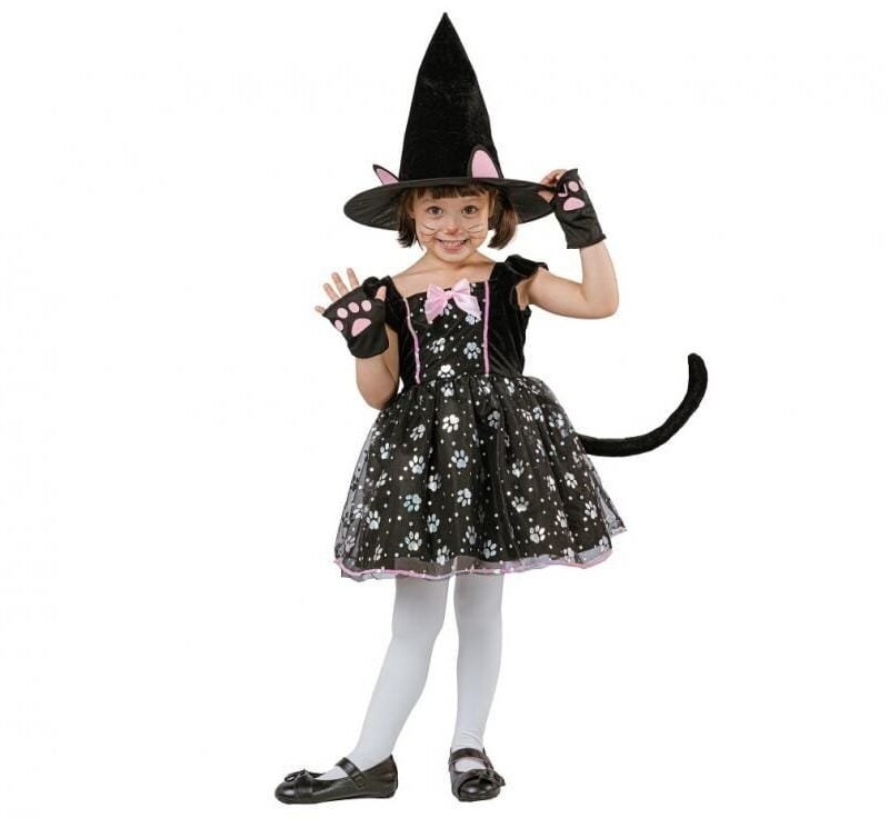 Vaikiškas kostiumas CAT WITCH 92/104cm