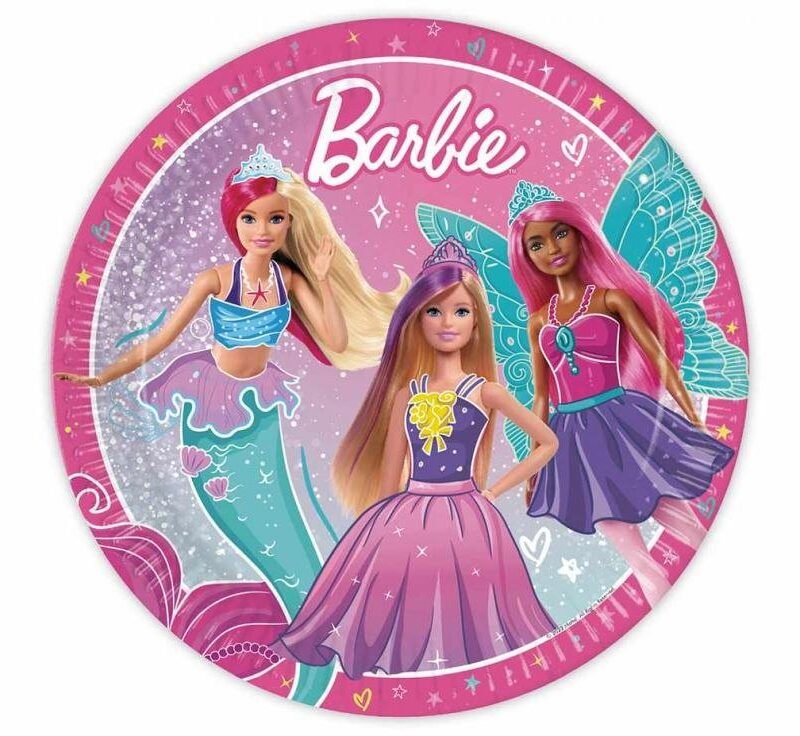 Popierinės lėkštutės BARBIE