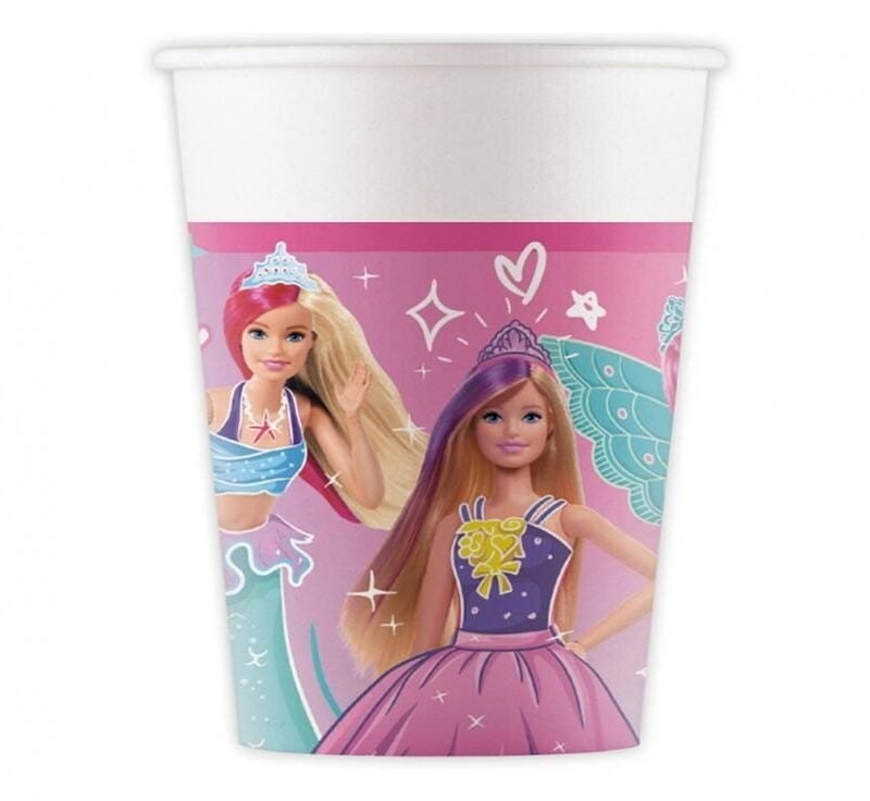Popieriniai puodeliai BARBIE