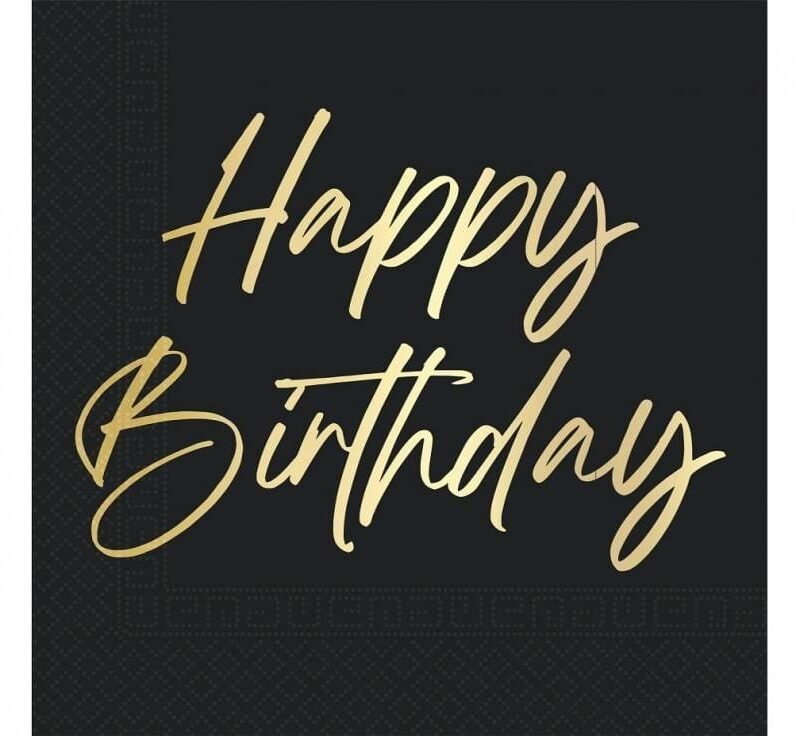 Popierinės servetėlės HAPPY BIRTHDAY