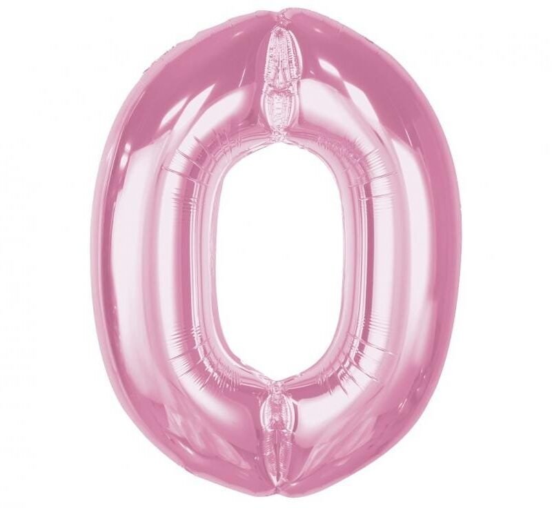 Folinis balionas 0 LIGHT PINK, 92cm.