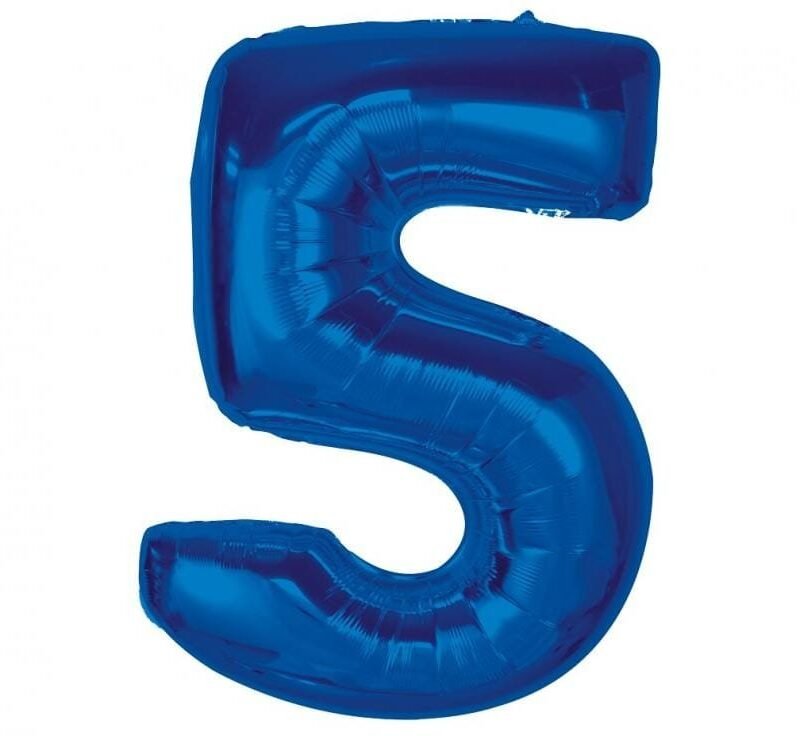 Folinis balionas 5 BLUE, 92cm.