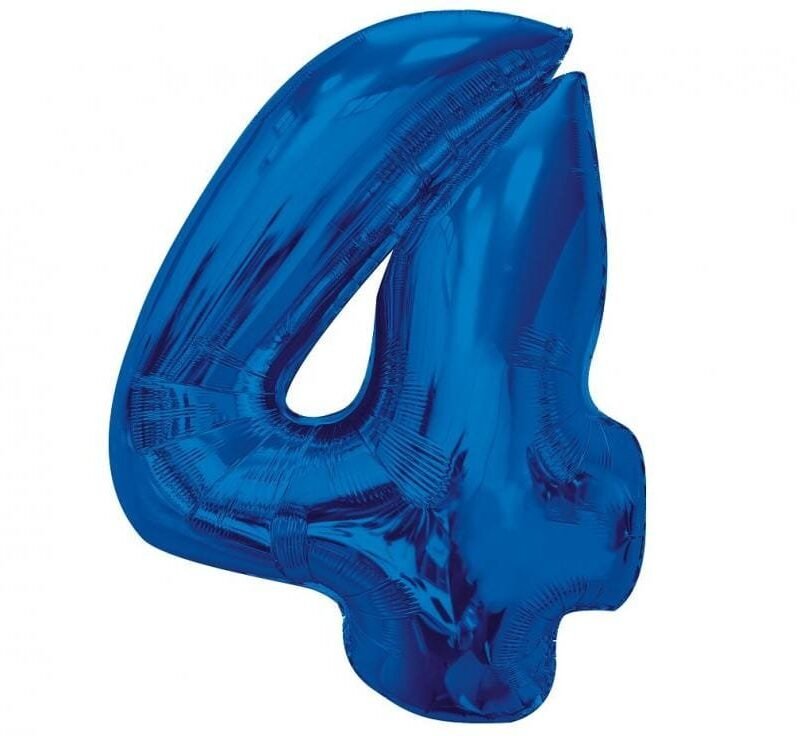 Folinis balionas 4 BLUE, 92cm.