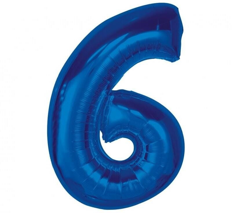 Folinis balionas 6 BLUE, 92cm.