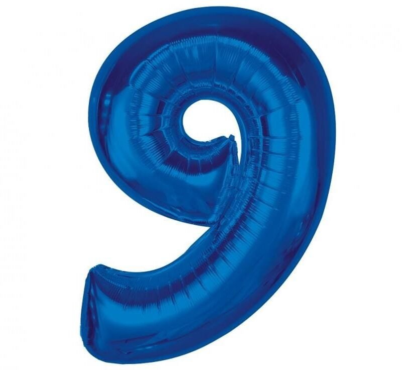 Folinis balionas 9 BLUE, 92cm.