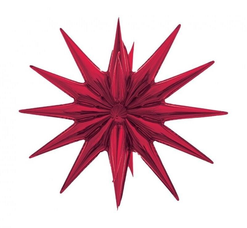 Folinis balionas STAR 3D RED