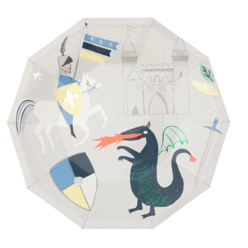 Popierinės lėkštutės DRAGON KNIGHTS