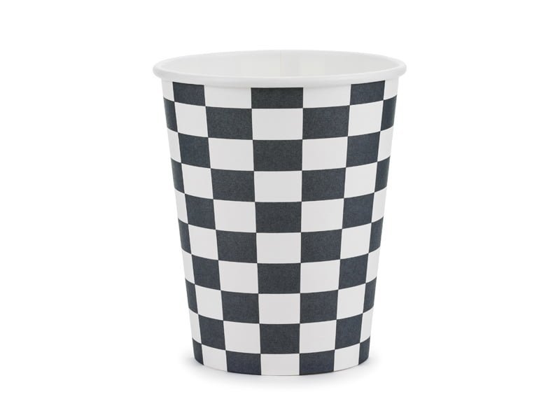 Popieriniai puodeliai CHECKERED FLAG