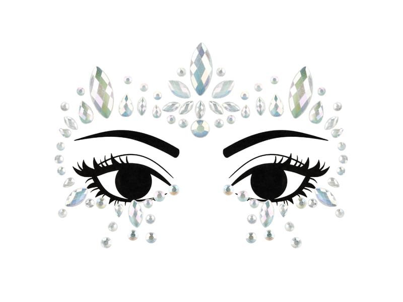 Veido dekoracija CRYSTALS GLOW IN THE DARK